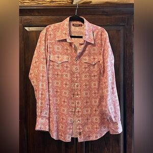 Daniel Cremieux Red and White Patterned Shirt